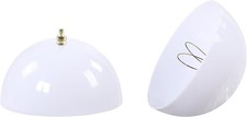 Clip On Dome Shade for A Type Bulb Indoor Light Fixtures White 2 Pack