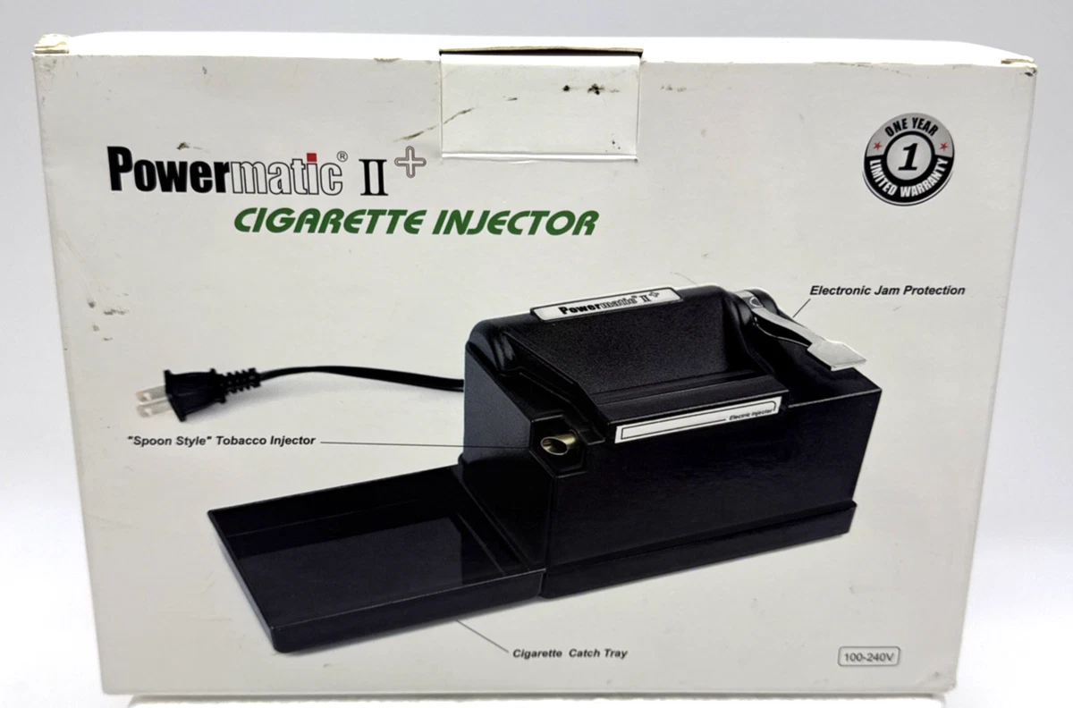 powermatic 2 cigarette machine for sale Plus (+) 1/2W x 4D x 3.8H (without the tray attached) Poweroll 2 Electric Cigarette Machine