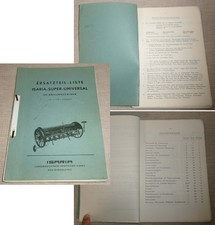 Ersatzteil-Liste ISARIA-SUPER-UNIVERSAL SÄ-DRILLMASCHINEN Dingolfing