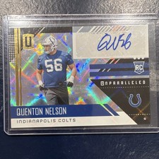 Panini 2018 Unparalleled Quenton Nelson Rookie Auto #300 Indianapolis Colts