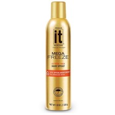 Freeze It Haircare Mega Freeze Extreme Hold Hair Spray w/ Optimal Bright - 10oz
