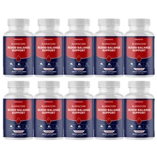 ElaraCore Blood Balance Support for Healthy Blood Sugar Levels - 10 Bottles