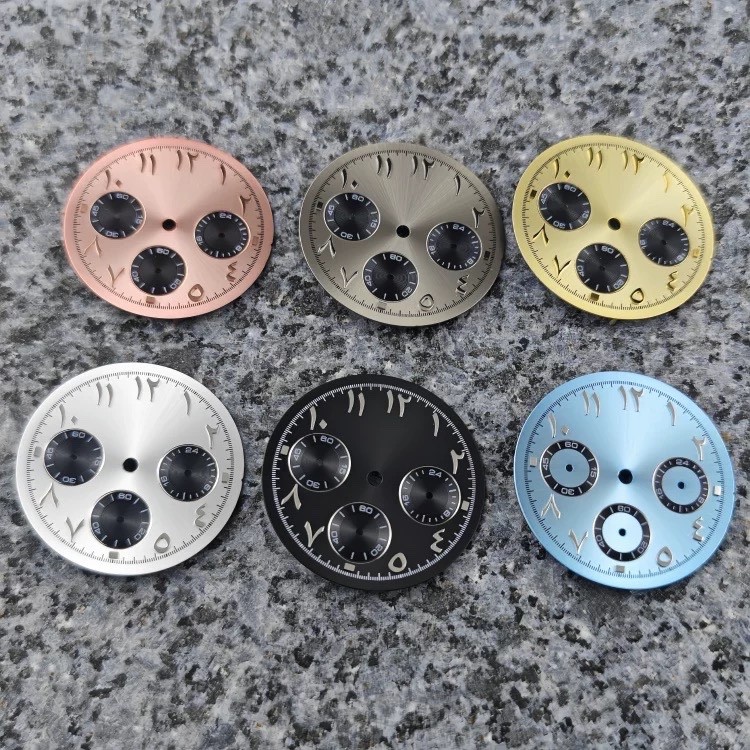 New 29.5MM Color Panda Watch Dial Date for VK63 | eBay