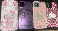 Set Of 4 Hello Kitty Phone Cases 1 W Mirror For Iphone 11 Pink Purple Leopard