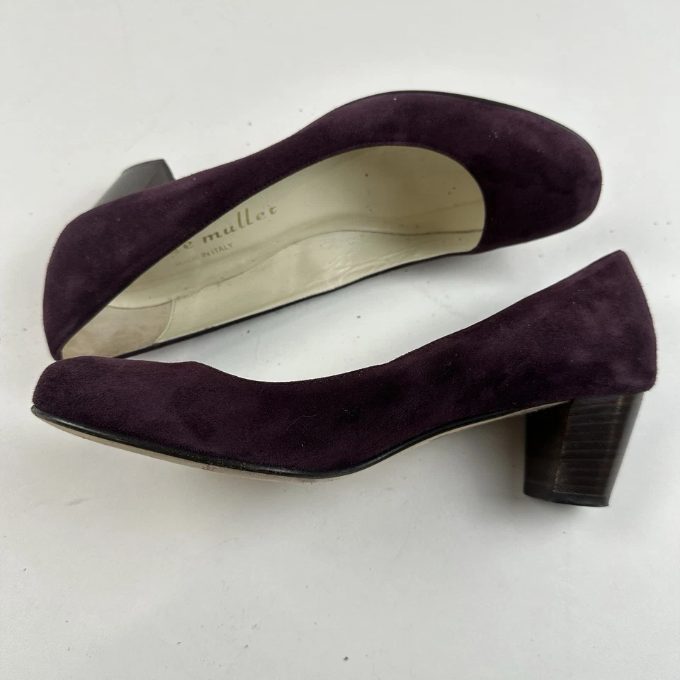 Bettye Muller туфли-лодочки замшевые каблуки размер 6,5 США 36,5 ЕС темно-красный бордовый - Изображение 4 из 4