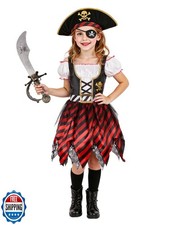 Simplecc Girl Pirate Princess Costume Halloween Party Dress Up 5