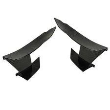 6Pcs Carbon Fiber Grain Car Front Bumper Refit Lip Fin Splitter Spoilers Canards