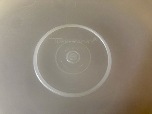 Vintage Tupperware runder Kuchen Cupcake Halter Dichtung 242-1 mit Deckel 224-9 - Bild 3 von 8