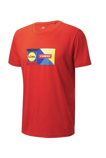 Top deportivo rojo Lidl Trek para hombre talla mediana Reino Unido nuevo con etiquetas