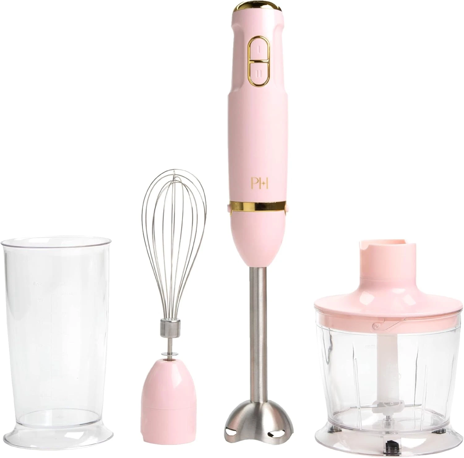 Hand Blender Set, 3-In-1 Immersion Blender with Whisk, Blending & Chopper Attach