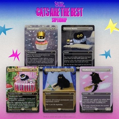 MTG | Secret Lair Purr Majesty | FOIL | Magic Cats are the Best drop | SEALED