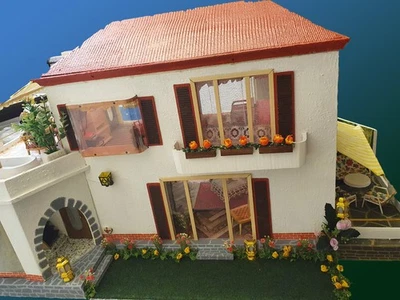 Schönherr Puppenhaus, 1930 bis 1950, Unikat frisch renoviert - Bild 1 von 4