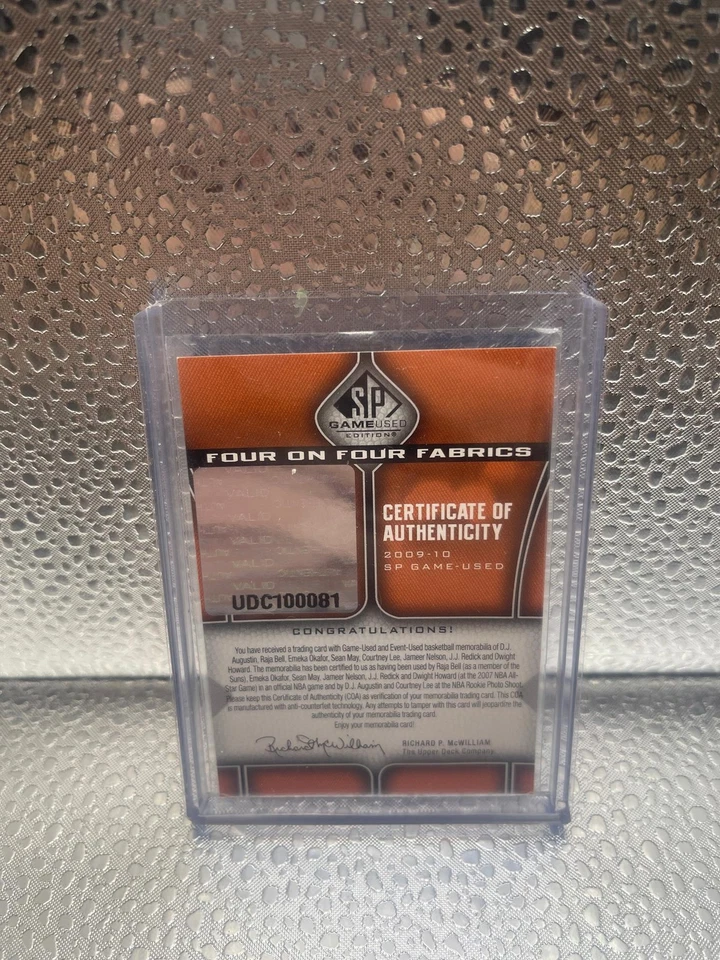 2009 SP Game Used Four on Fabrics Level 1 /99 DJ Augustin / Raja Bell /Emeka Oka — 第 4/4 张图片