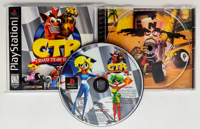 CTR: Crash Team Racing (Sony PlayStation 1 PS1, 1999) COMPLETE CIB Tested!