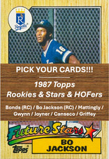 PICK YOUR CARDS! Buy 2+ Save 5-15%! 1987 Topps Bonds RC Clark RC Jackson RC RAV
