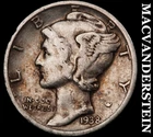 1938-S Mercury Dime- Silver- Scarce Better Date No Reserve #J3523