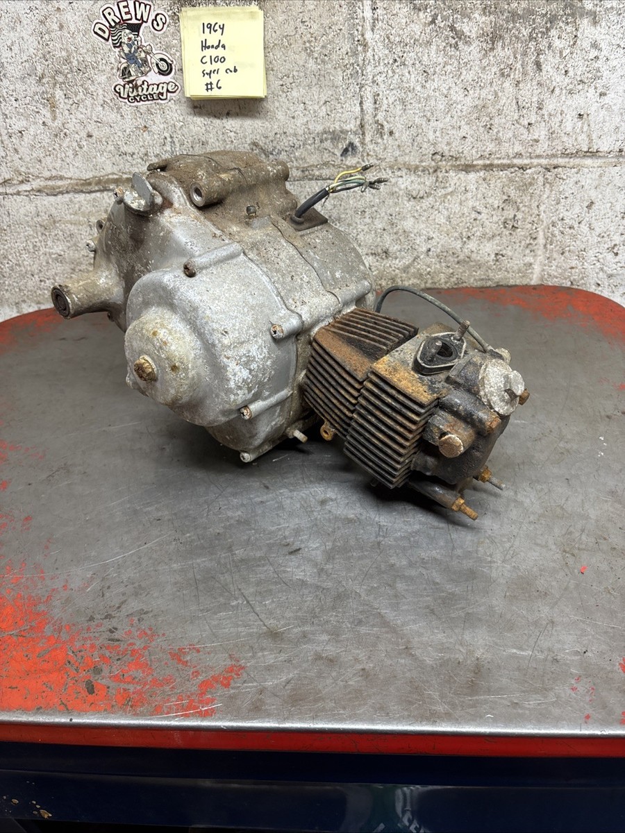 1964 Honda C102 C100 Super Cub Engine Motor Turns Over Parts Or