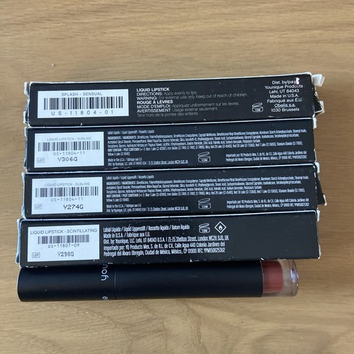 SET BESTEHEND AUS 5 Younique Moodstruck Splash flüssigem Lippenstift Sublime Sensual Stoic - Bild 3 von 3