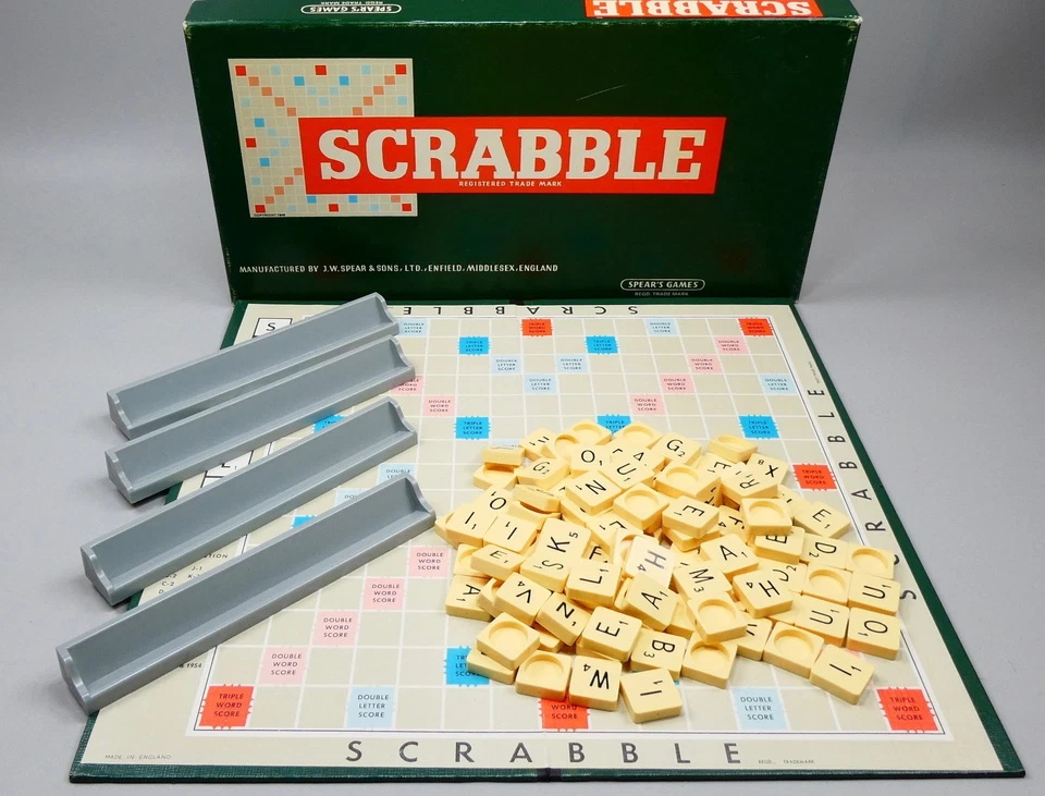 Vintage Scrabble Board Game by Spear's Games 1955 ~ Complete - Image 2 of 4
