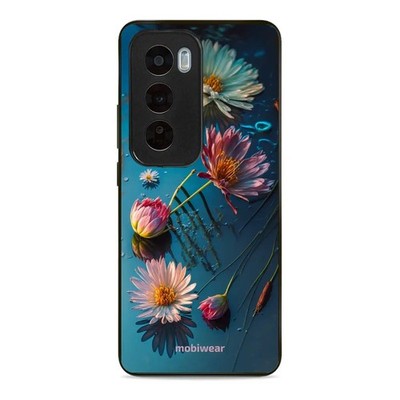 Handyhülle für Oppo Reno 12 Pro Mobiwear Case Cover Schutz Hülle Blau-Blumig