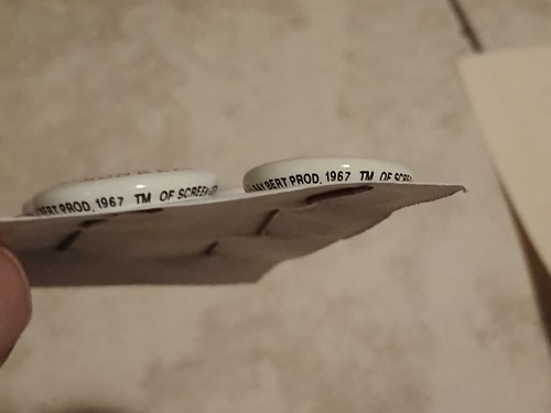 1967 Ray Bert Monkees Pins Set Of 6 NOS NM In Case - Picture 2 of 3