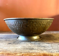 Vintage Hand-Hammered Copper Bowl | Decorative Dish | Boho Chic Interior | 21 cm