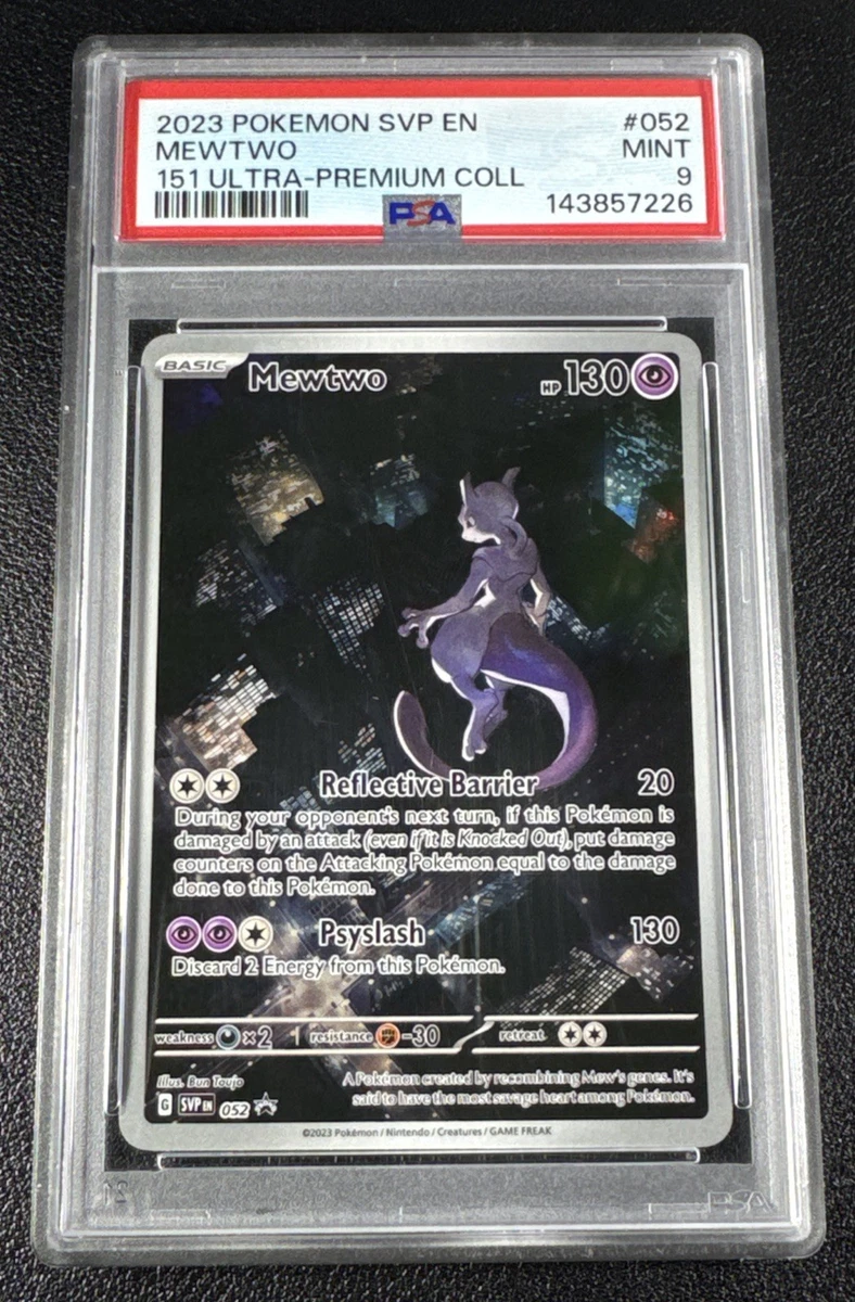Mewtwo Pokémon TCG Professional Sports Authenticator (PSA) Grade 9