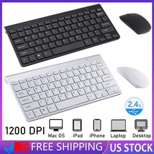 Wireless Keyboard  Mouse for Mac PC Wireless 2.4G USB Dual-Channel Connection