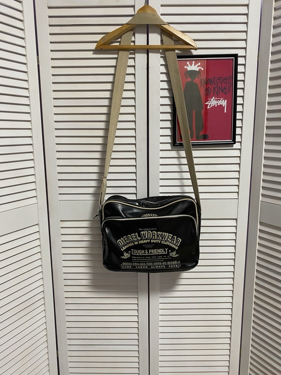 バッグ 2000's DIESEL MESSENGER BAG ARCHIVE Diesel Men 2000S Archive Shoulder Bag 36x13x37cm Vintage