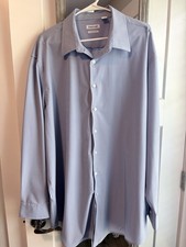 Haggar Dress Shirt - 18-1/2 X 36/37B - Excellent Condition. Polyester Blend