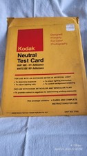KODAK Neutral Test Card. Gray/White Test Cards. 3 Cards Instructions