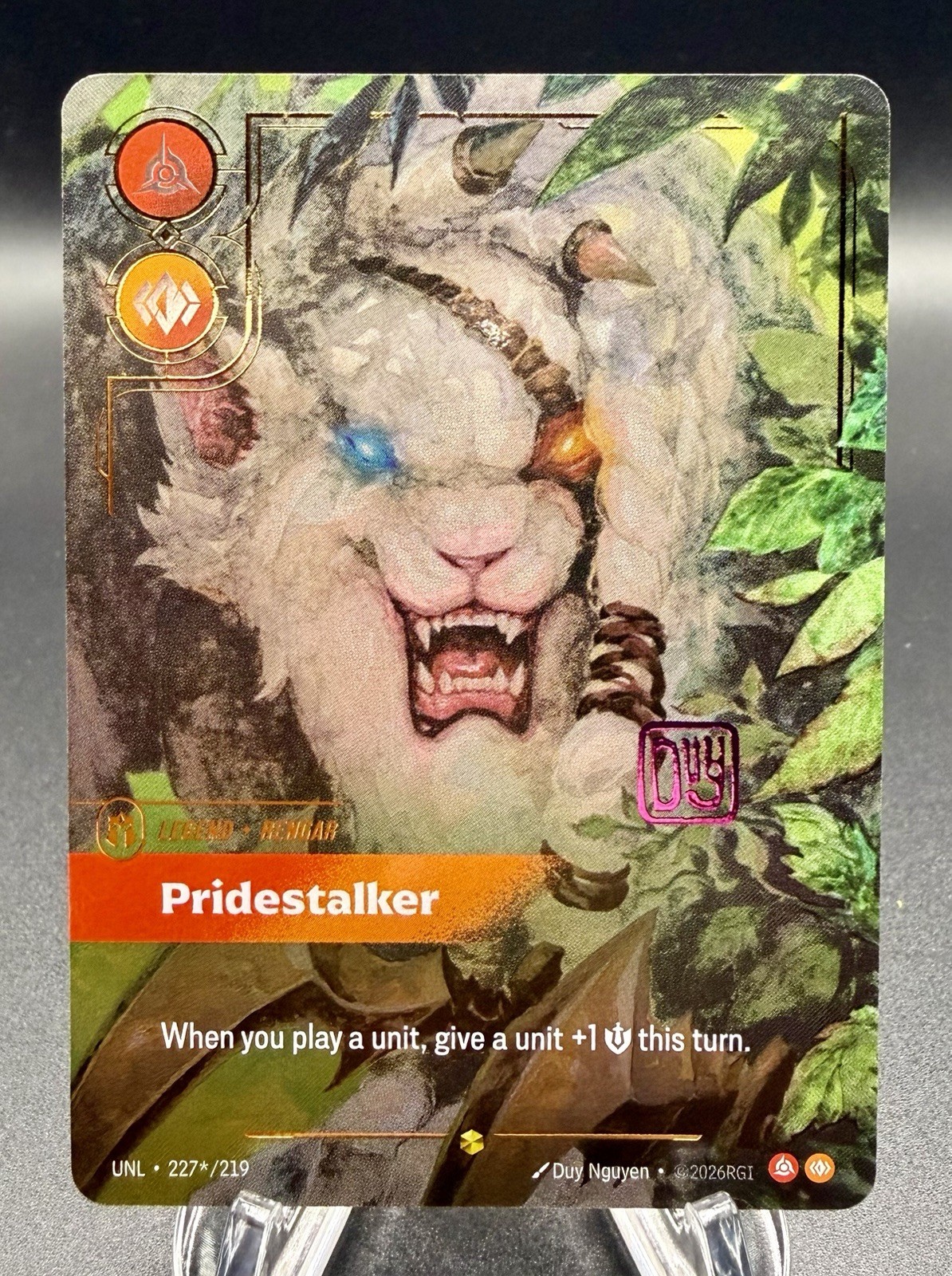 Riftbound Rengar - Pridestalker Signature UNL-227* Overnumbered-Unleashed