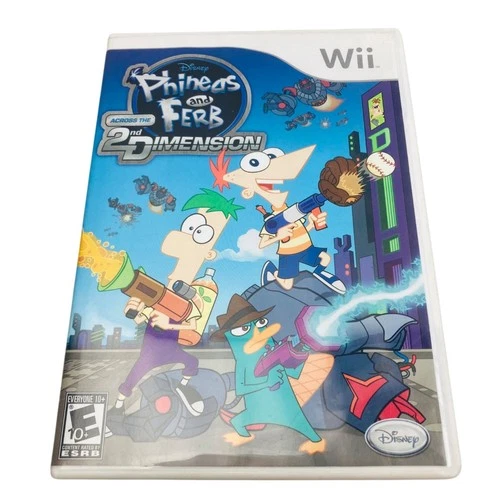 Disney Phineas & Ferb Across The 2nd Dimension Wii Game No Manual Untested