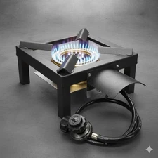 High Output Propane  Outdoor Burner Single Stove Heavy Duty Camping Cooking Gas-