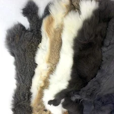 Springfield Leather Rabbit Fur Pelt – Genuine Natural Hide for Crafts & Trim