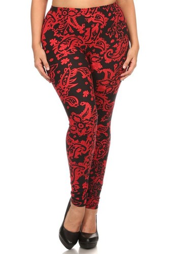 Womens Plus Size Graphic Print Pattern Buttery Soft Leggings - Picture 190 of 228