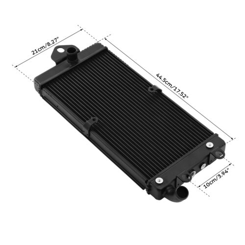 Black Radiator Cooler Cooling Fit For Honda VTX1800C 2002-2007 VTX1800F 2005-08 - Picture 2 of 14