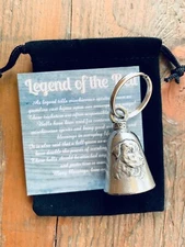 Rottweiler GUARDIAN Bell of Good Luck fortune pet keychain gift for dog lover