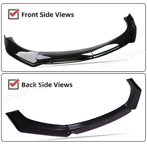 For 2007 Suzuki SX4 Hatchback 4Pc Front Bumper Lip Spoiler Splitter Body Kit Foto 4 de 4