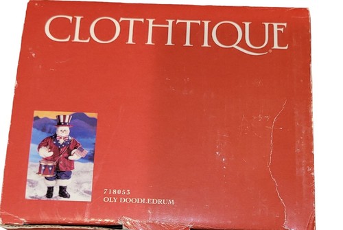 Possible Dreams Clothtique Snowman Santa "Oly Doodledrum" 2001 #718053 In Box - Picture 8 of 8