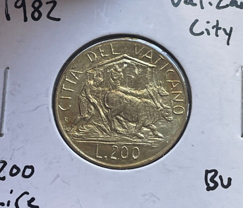 1982 Vatican City 200 Lire bg