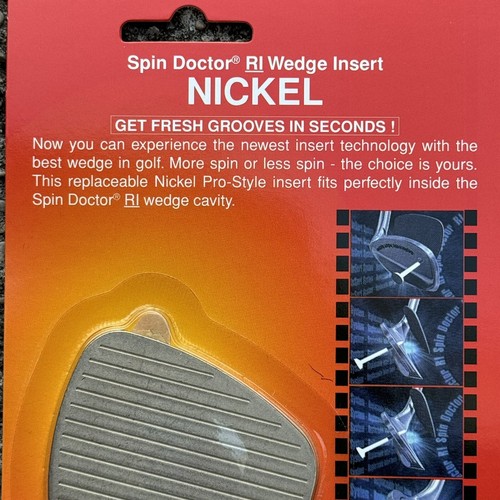 Spin Doctor RI Wedge Insert Nickel Right Hand Golf Club 05614 Sealed NEW - Picture 3 of 10