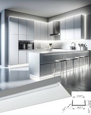 PVC PLINTH SEALING STRIP 18mm MDF kickboard panel  Light GREY- 2.5M, 8.2ft lengt