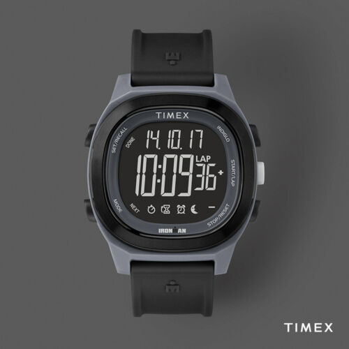 Timex Men's TW5M19000 Ironman Transit Full-Size Black/Negative Resin Strap Watch - Picture 1 of 7