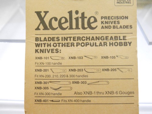 Xcelite 4.76mm Chisel Gouges Two Precision Blades(New Old Stock)(QTY 2 ea)ALT - Picture 3 of 4