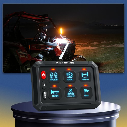 6 gang RGB Multifunction Switch Panel Relay System bluetooth Control 12/24V - Picture 11 of 24