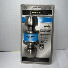 Defiant Bed And Bath Door Knob Stainless Steel Model 332 208 New