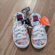 NWT Wonder Nation Baby Girls Canvas Shoes