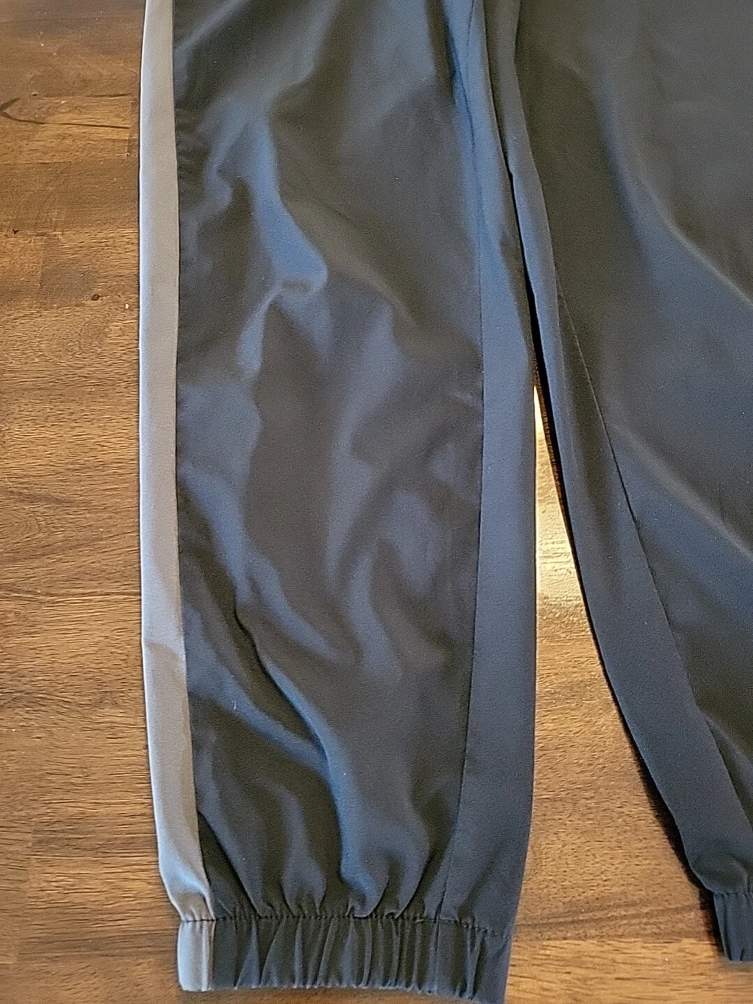 fabletics joggers gray stripe pants