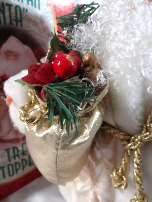 Étoile De Noël Victorienne - Père Noël Giftco - Ornement De Sapin Vintage HTF